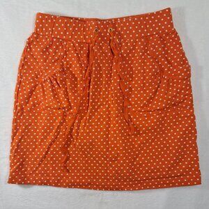 Susan Graver‎ Womens Red Polka Dot Skort Skirt Pull On Size XXS Drawstring
